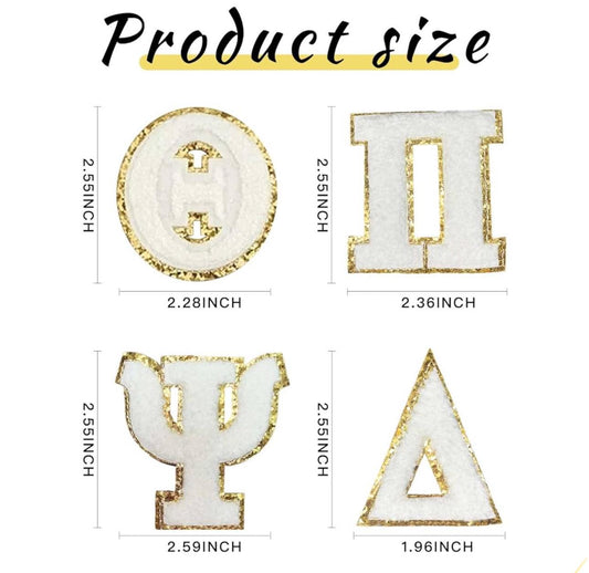 Greek Sticker Patches